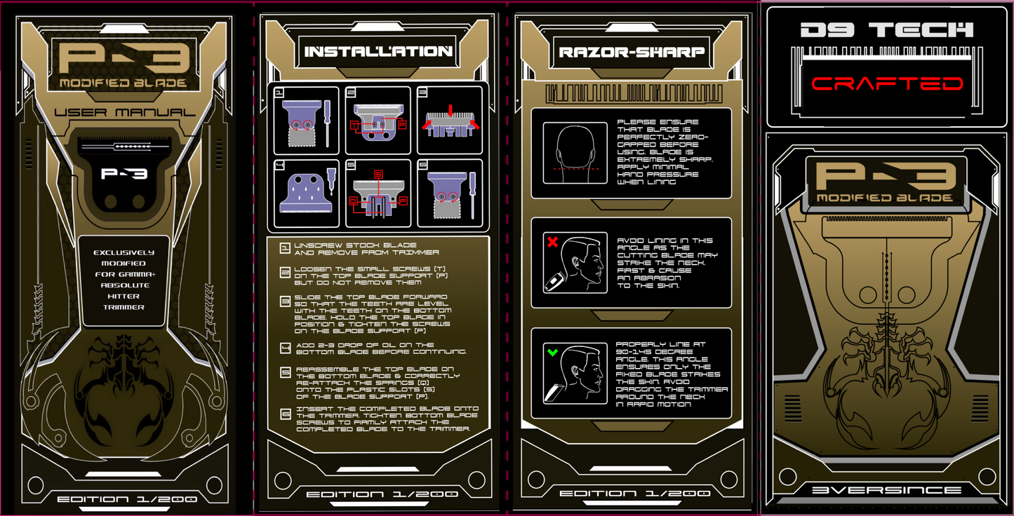 P3 Modified blade™ - 3versince®